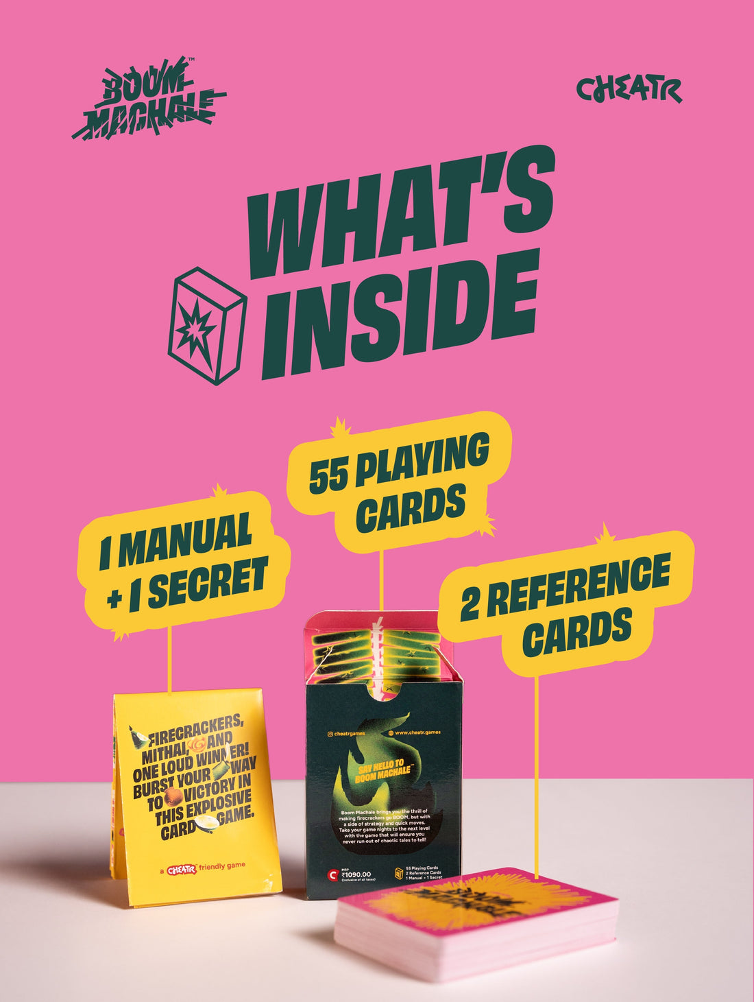 Boom Machale made in India original card game artwork